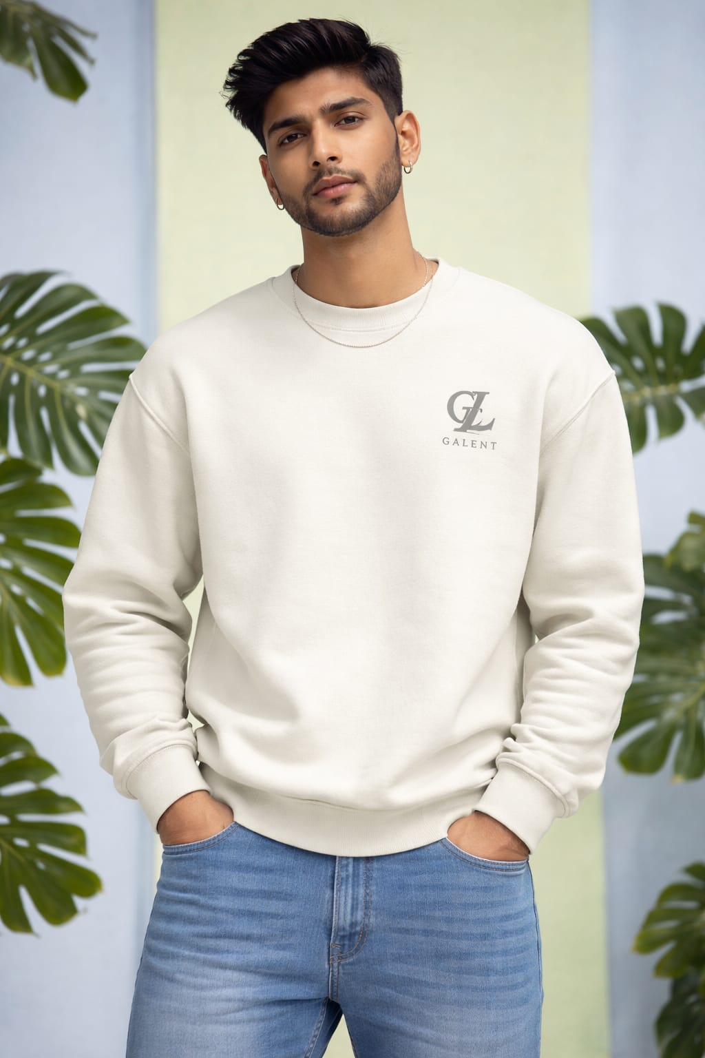 Fear No Darkness - White Graphic Sweatshirt