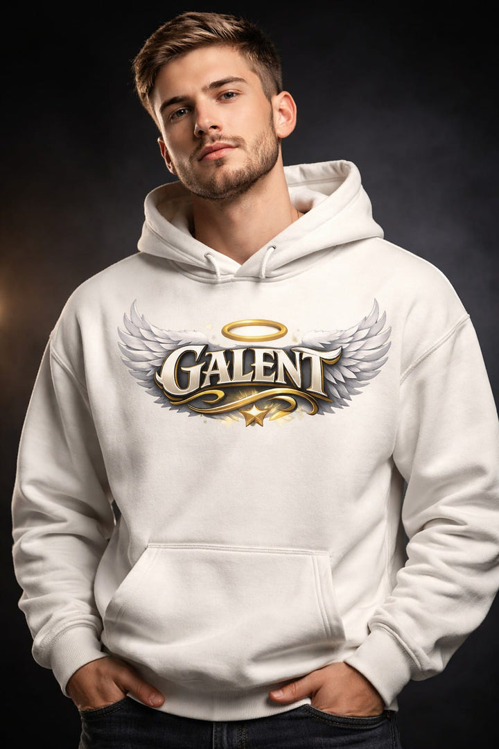 Galent angel wings hoodie off white