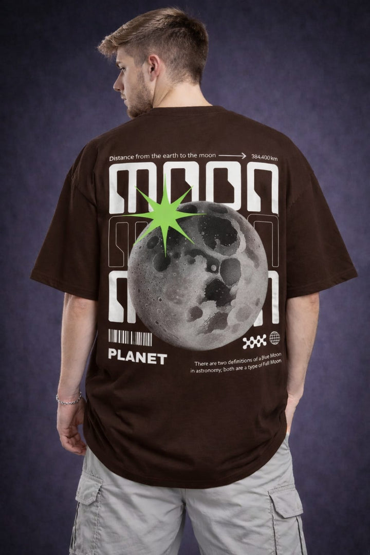 MOON OVER SIZE T SHIRT 100% PREMIUM COTTON